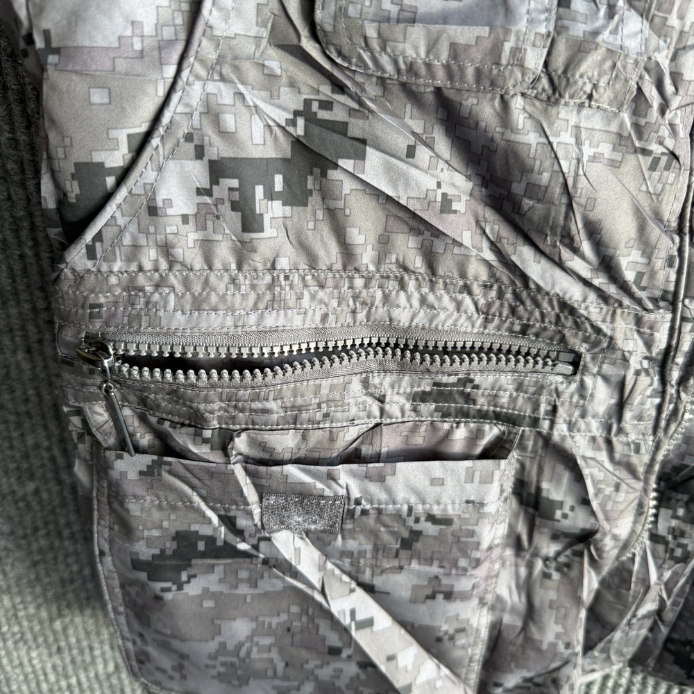 Northgate Expedition Mens 9 Pocket Utility Vest L Gray Digital Camouflage - Picture 7 of 9